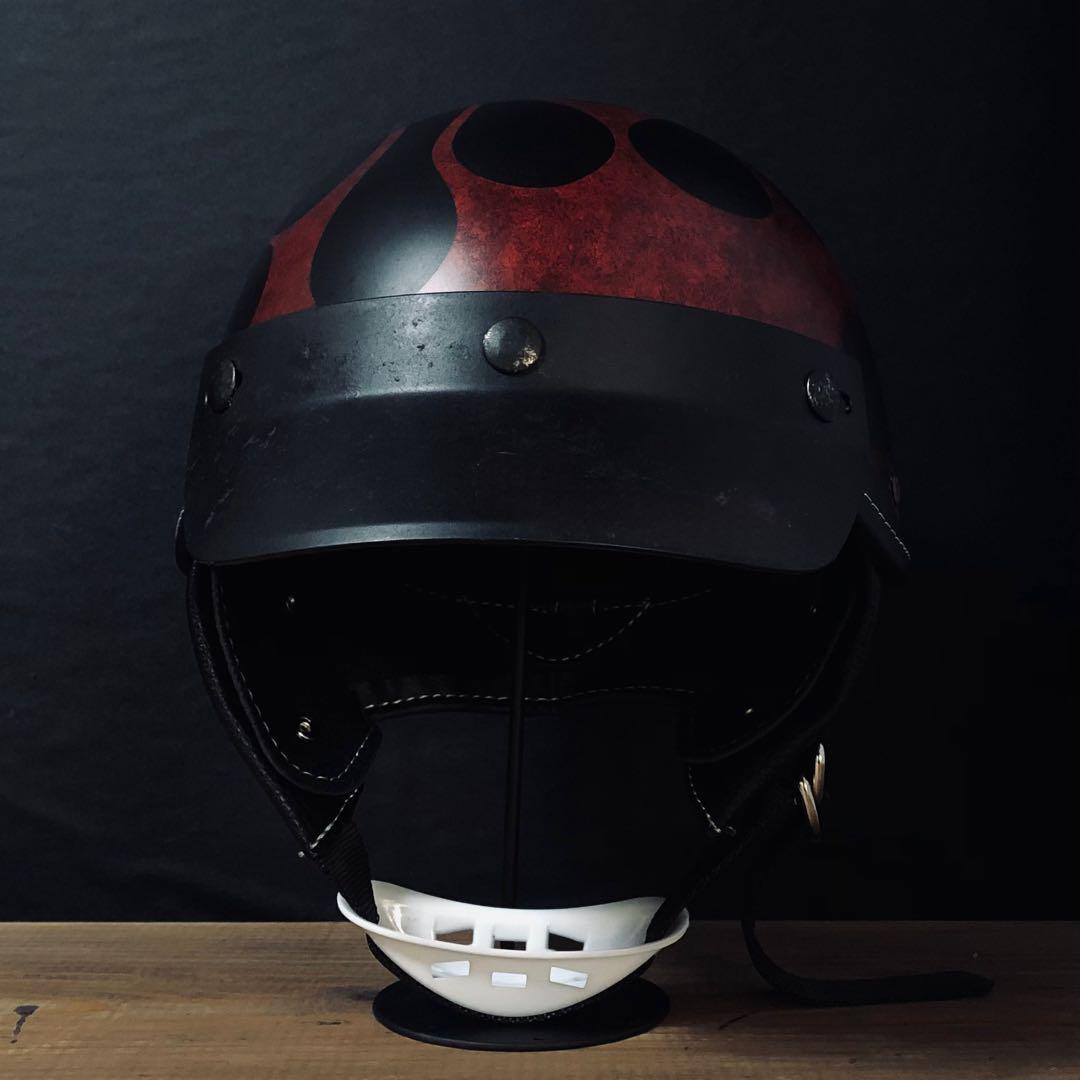 エイジング加工　ファイヤー｜ショーティー ポリスヘルメット（ポリヘル）小帽体