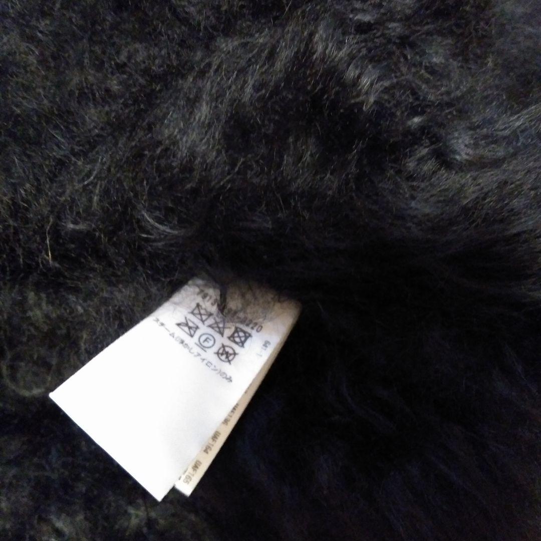 未使用⭐ブラミンクカシミアファー長袖ニット　ブラック
