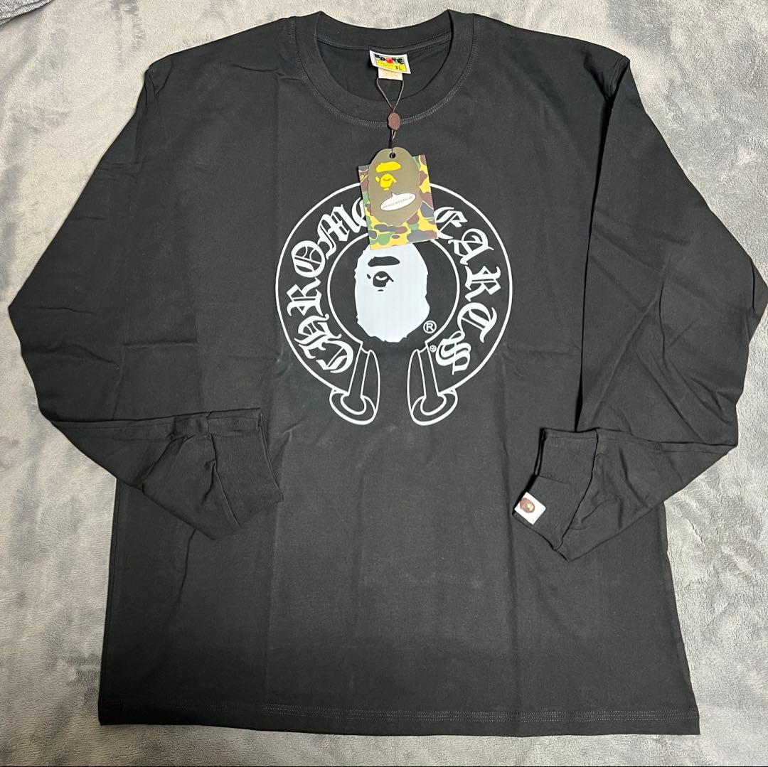 Chrome Hearts A Bathing Ape 長袖Tシャツ XL 黒