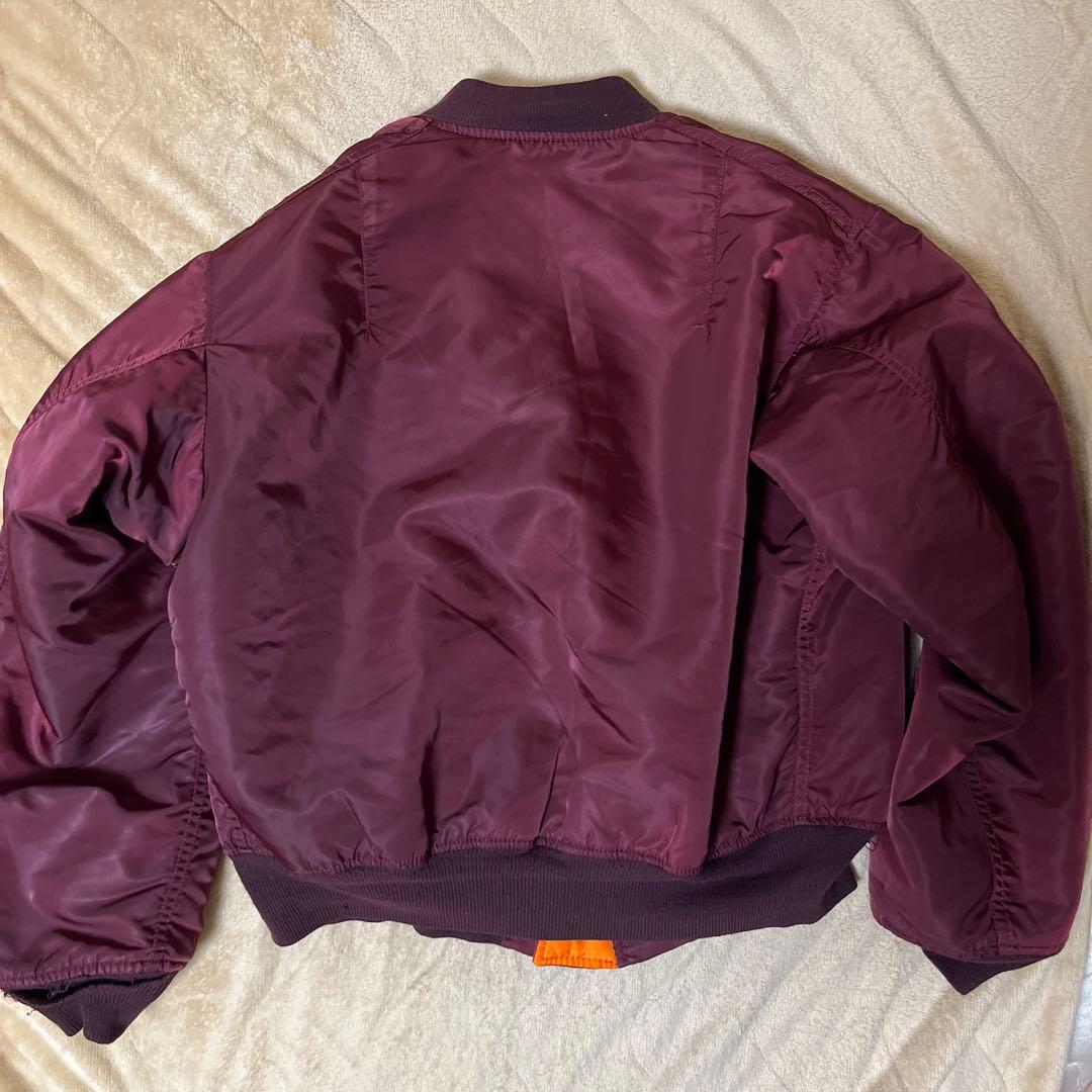係*長様 90sUSA製 ALPHA MA-1 フライトジャケット バーガンディ