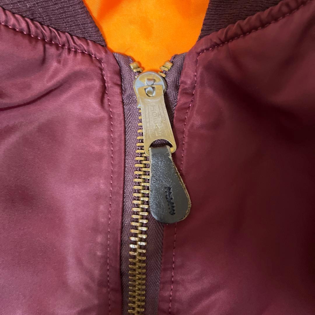 係*長様 90sUSA製 ALPHA MA-1 フライトジャケット バーガンディ