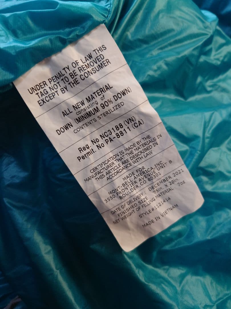 mont-bellシームレスダウンハガー800Women's #3