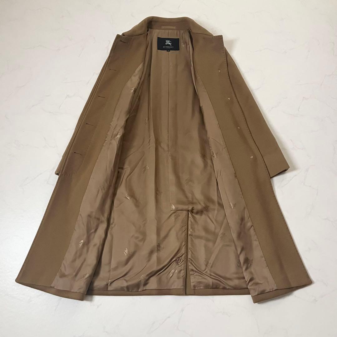 バーバリーロンドン　カシミヤ100%　ロングコート　シャドーホース　40