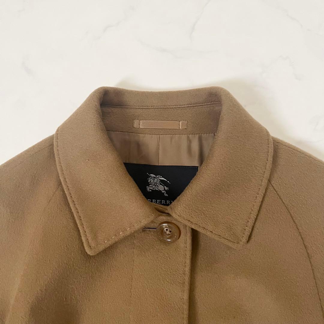 バーバリーロンドン　カシミヤ100%　ロングコート　シャドーホース　40