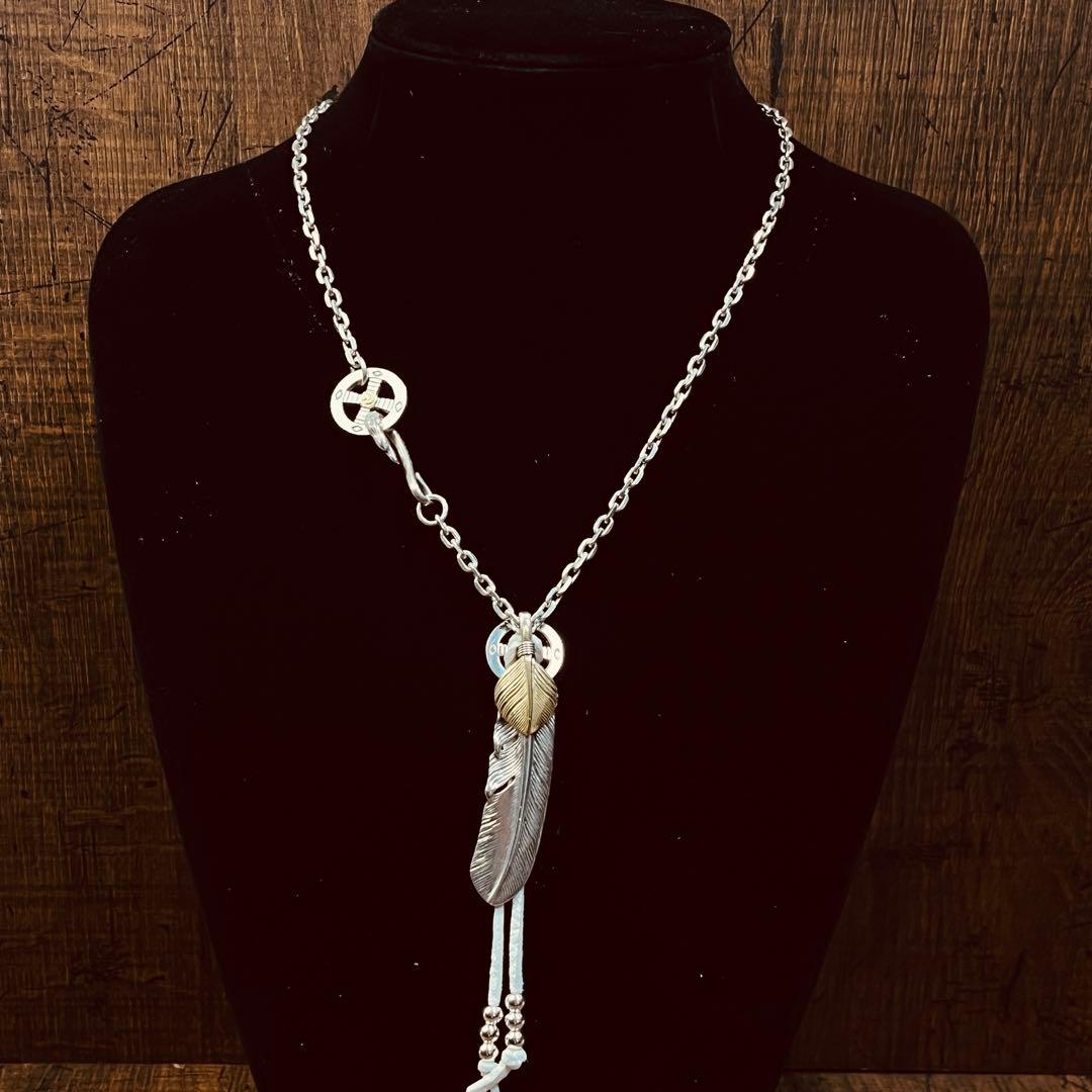 タディアンドキング tady&king ネックレス カスタム　特大フェザー