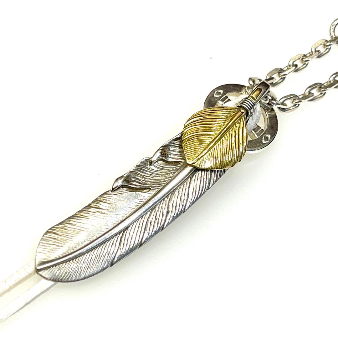 タディアンドキング tady&king ネックレス カスタム　特大フェザー