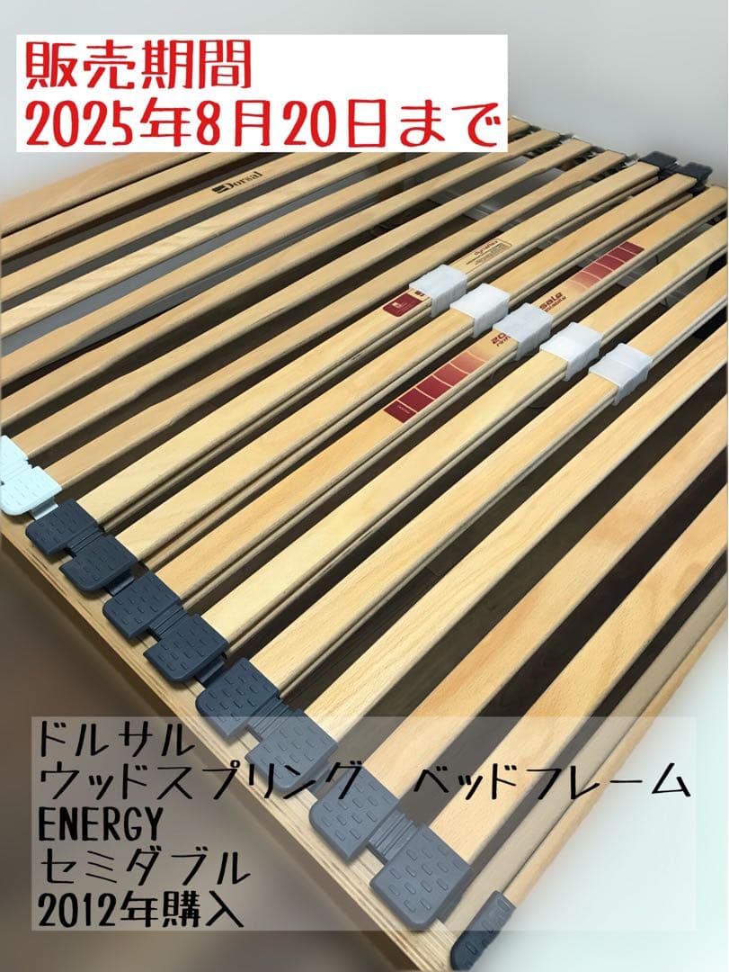 【販売期間8月20日まで】ドルサル　ウッドスプリング　セミダブル