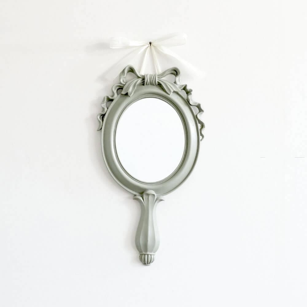 壁掛け鏡 姫 プリンセス リボン