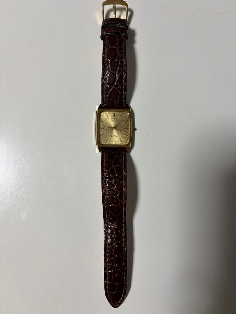 セイコーDolce 腕時計 スクエア ゴールド タンク クォーツ