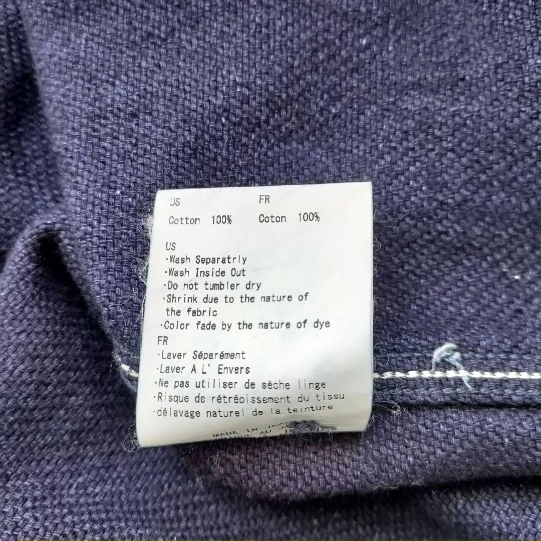 【日本製】桃太郎ジーンズ 刺し子 インディゴ フレンチ ワークジャケット M