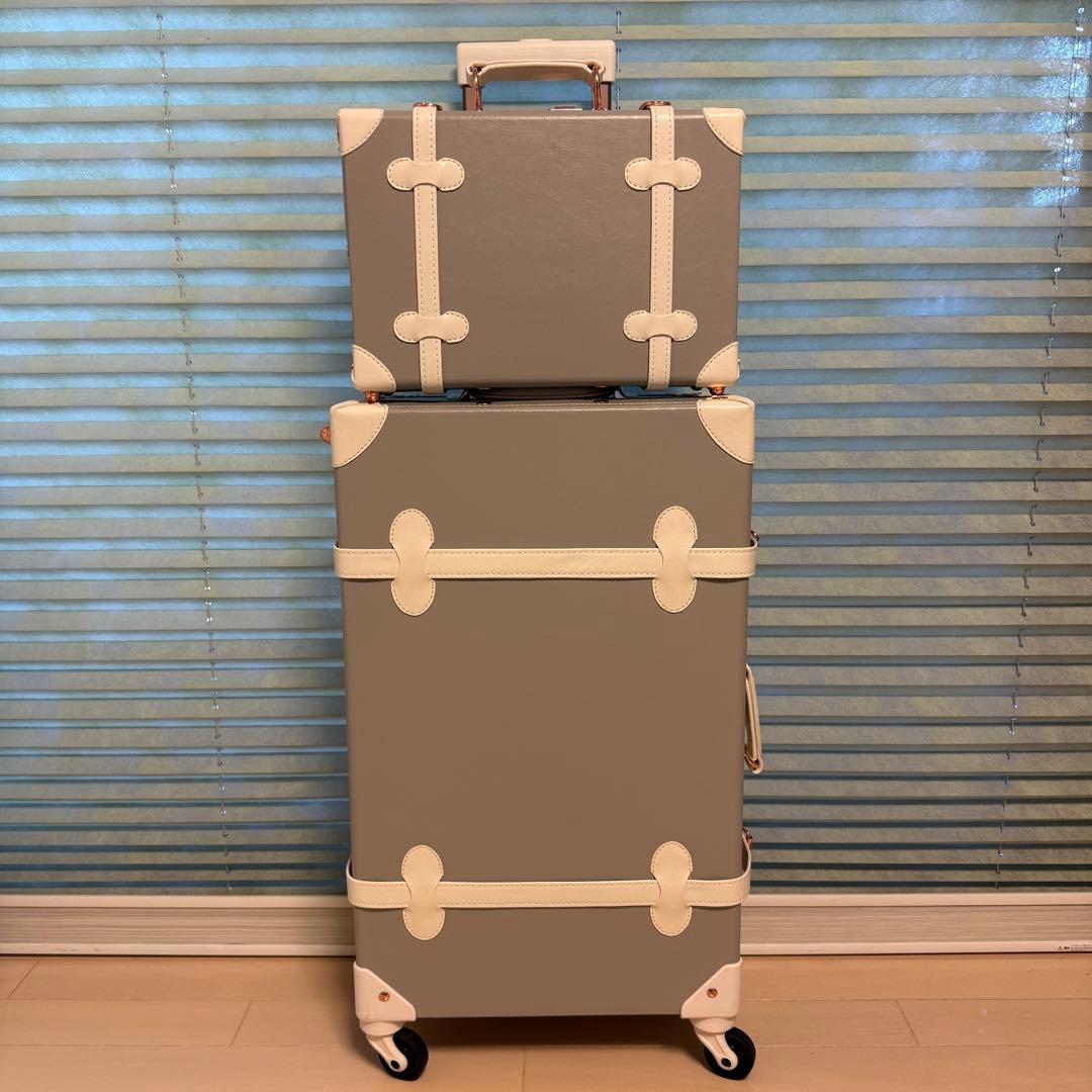 値下！美品スーツケースキャリーケース.ミニバック付きレトロUniwalker送込