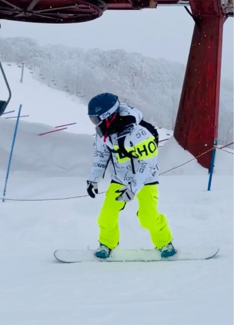 DC スノーボード 上下セット ホワイト/イエロー