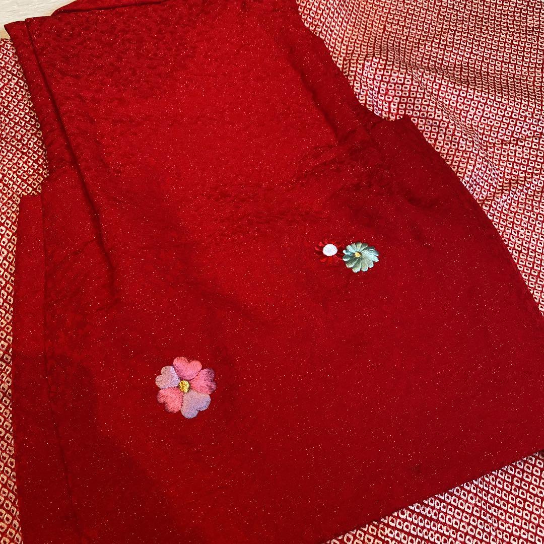 七五三 3歳　お祝い着　正絹　総絞り