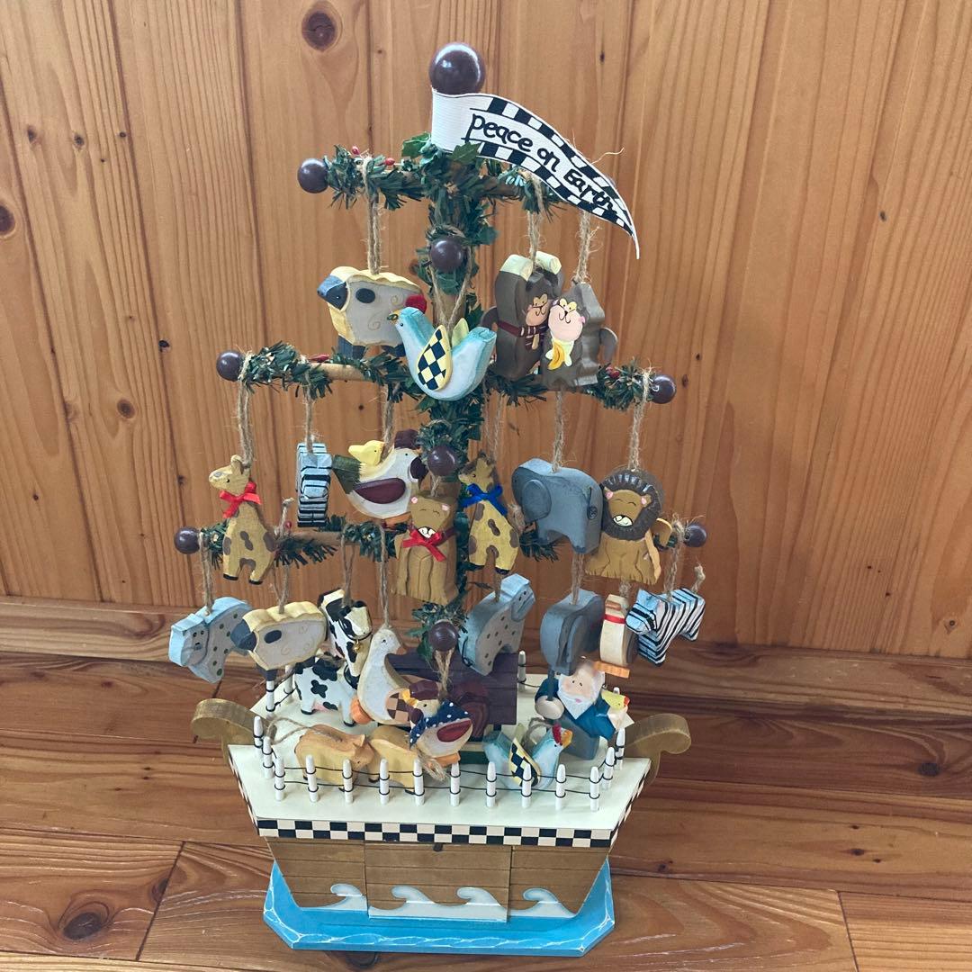 【希少】ノアの方舟　動物　クリスマス飾り　置物　テーブルピース