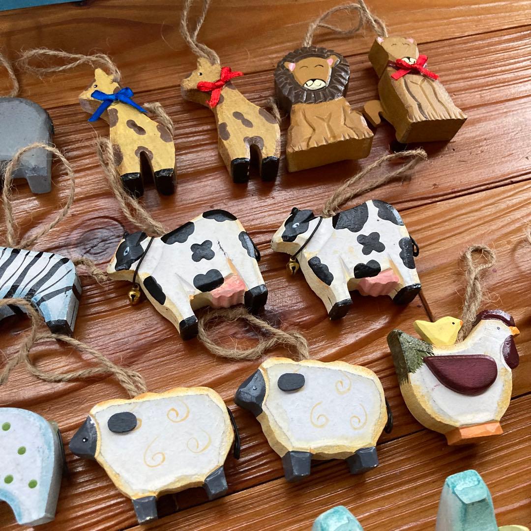 【希少】ノアの方舟　動物　クリスマス飾り　置物　テーブルピース