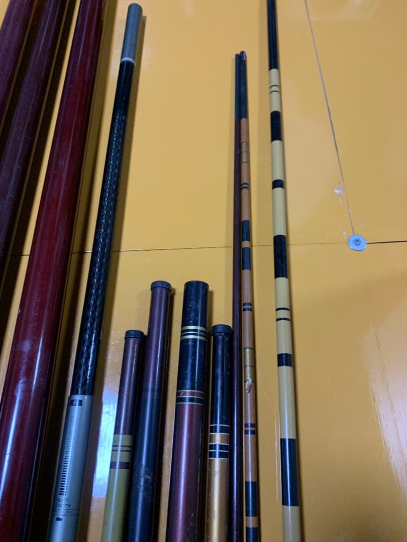 多数の釣り竿セット