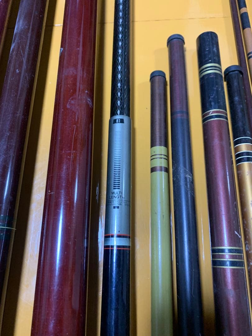 多数の釣り竿セット