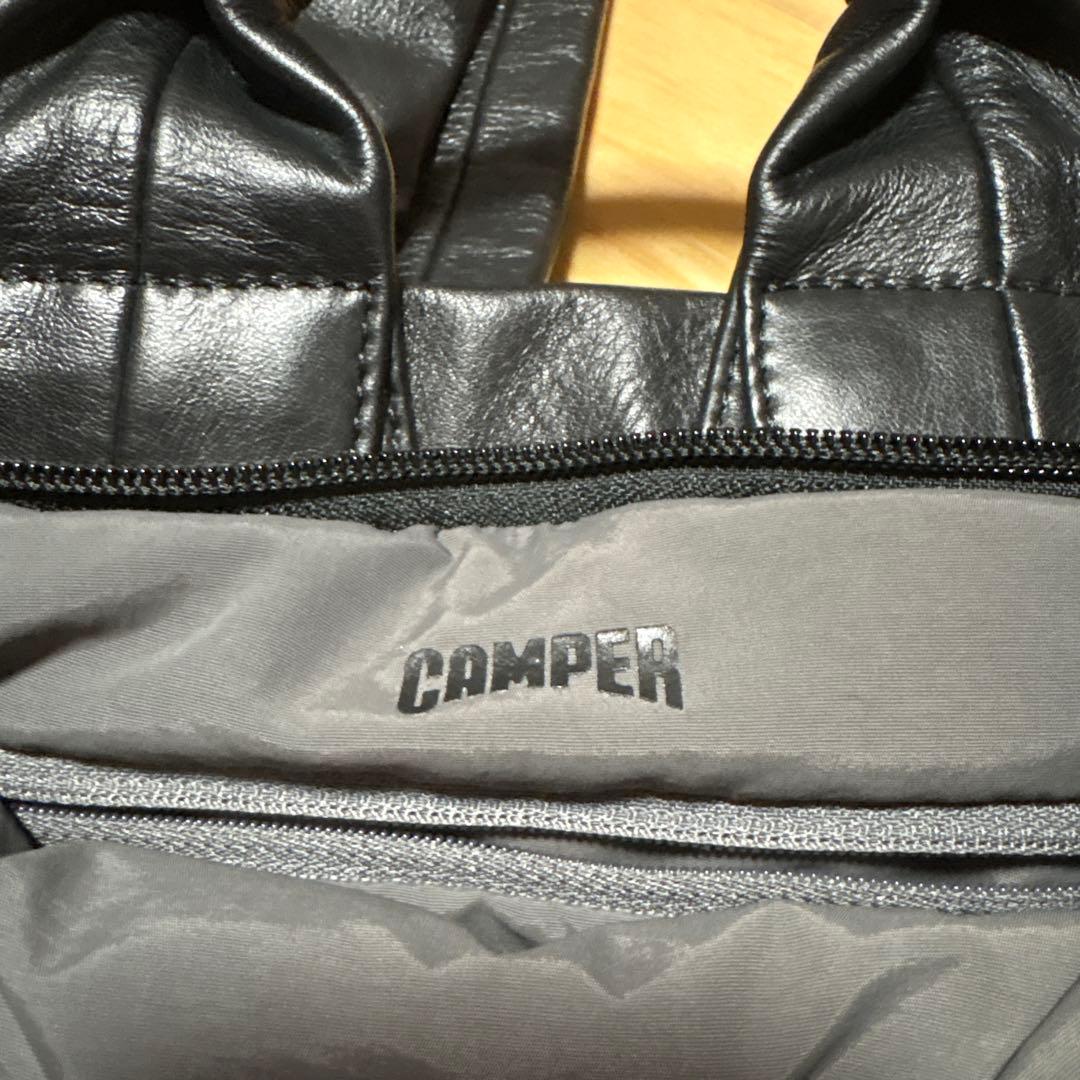 CAMPER ブラックレザー リュック・２ウェイ