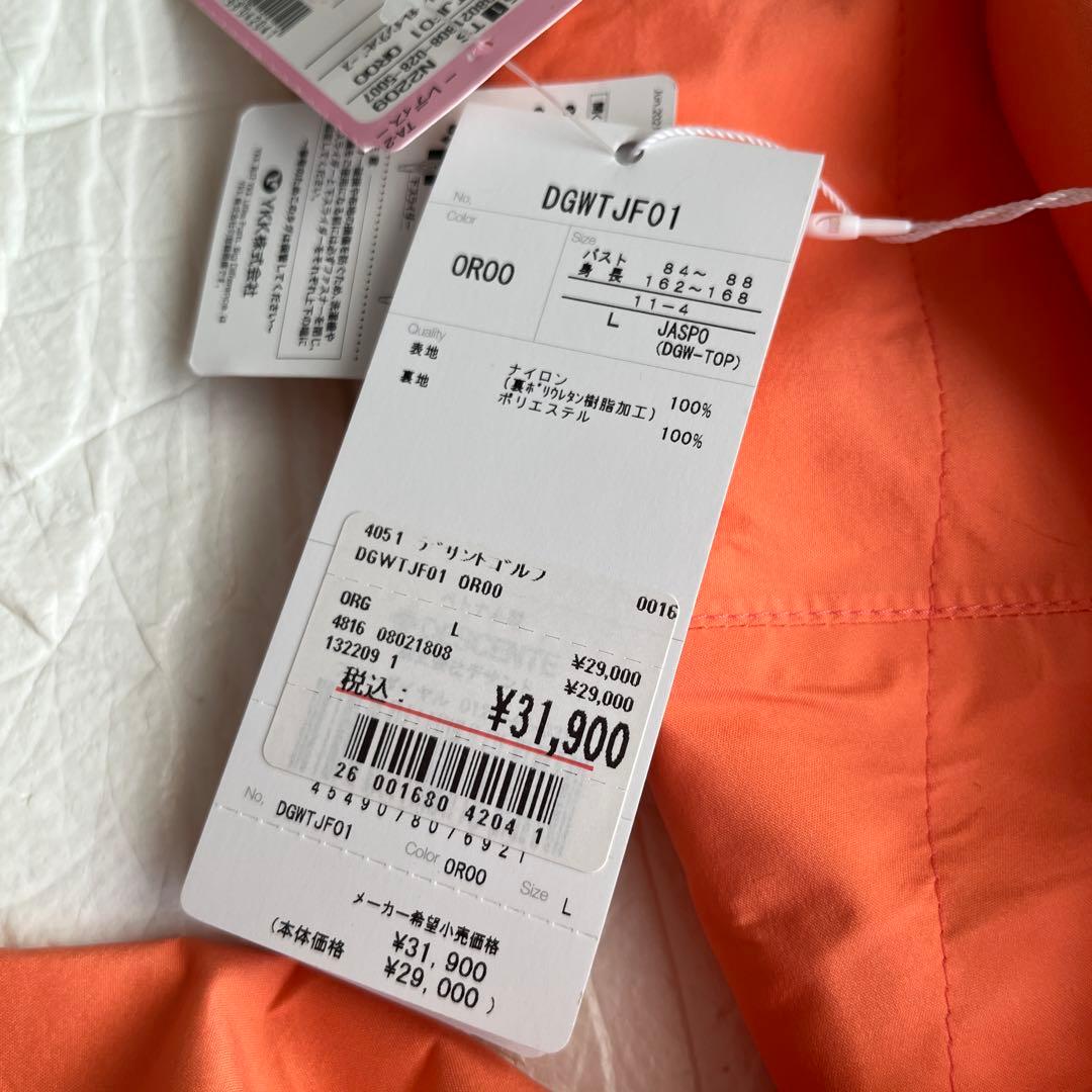 未使用　デサントゴルフ　ナイロンストレッチ　レインウェア　ワンピース　L