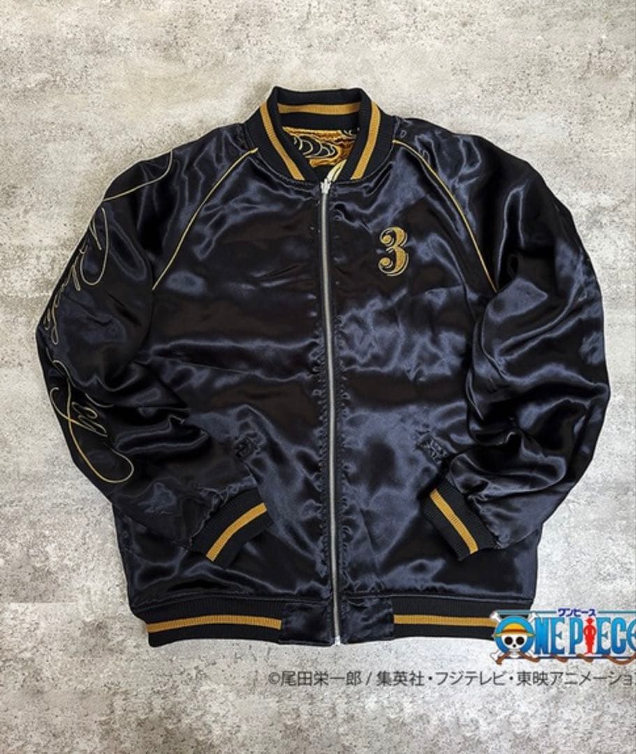 絡繰魂 × ONE PIECE ワンピース スカジャン サンジ Ｌサイズ