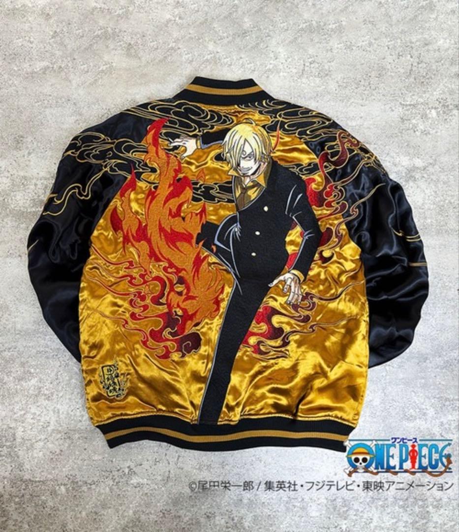 絡繰魂 × ONE PIECE ワンピース スカジャン サンジ Ｌサイズ