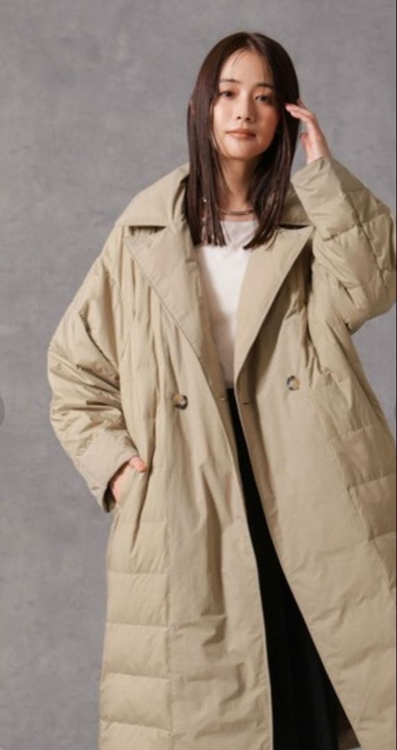 2024AW ナノユニバース 西川ダウン(R) リバーシブルライトコート