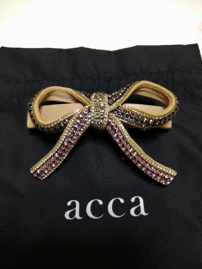 本日のみ値下げacca アッカ　アンジェラ　リボン　バレッタ