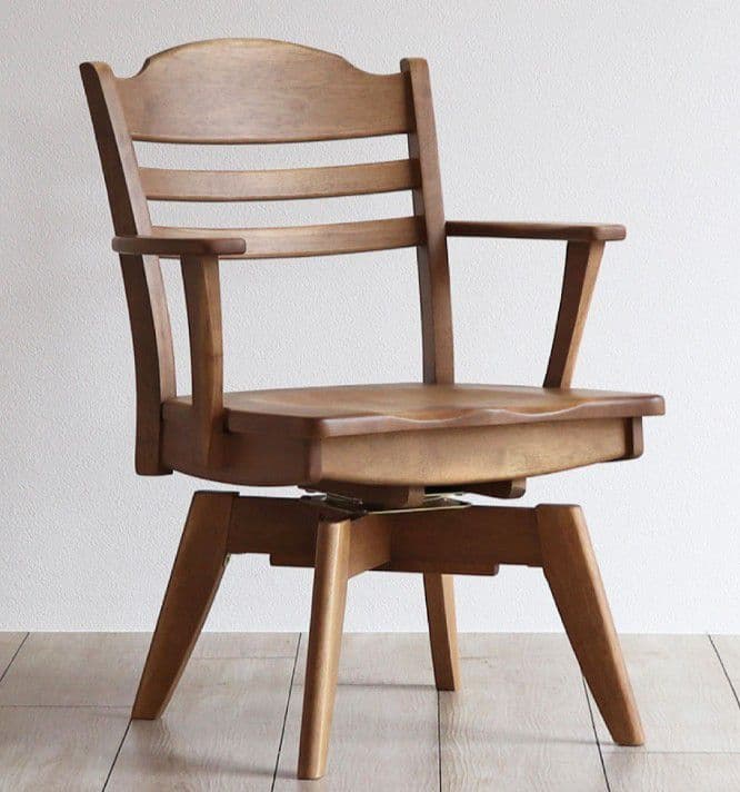 ※京都市内近郊限定 フジシ 回転アームチェア 峰 ダイニング チェア