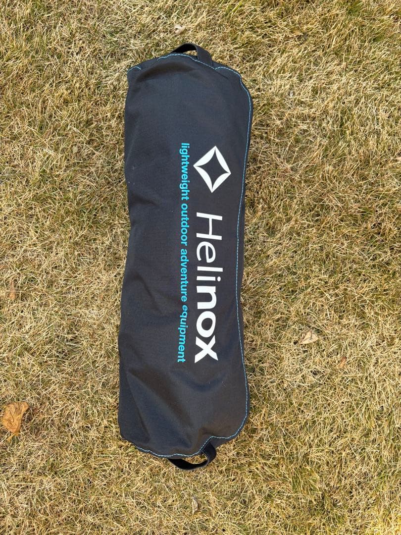 【超美品】Helinox サンセットチェア ブラック×ブルー