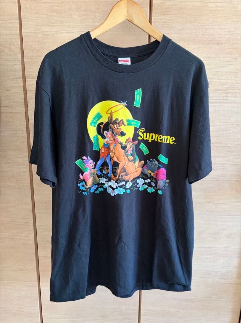 supreme All Dogs Go To Heaven Tee L 黒