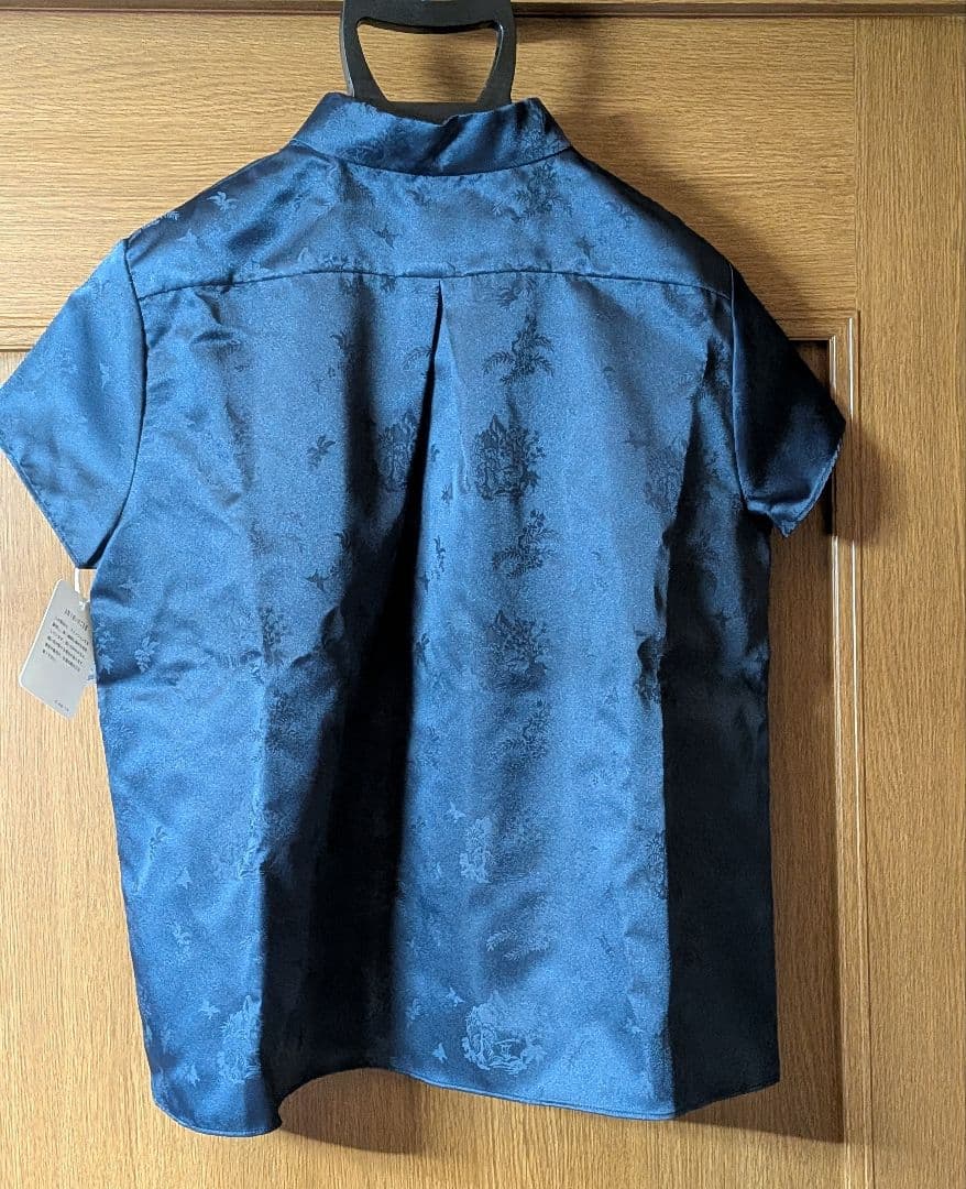 ケイタマルヤマ　オリエンタルガーデン　ジャガード　チャイナブラウス