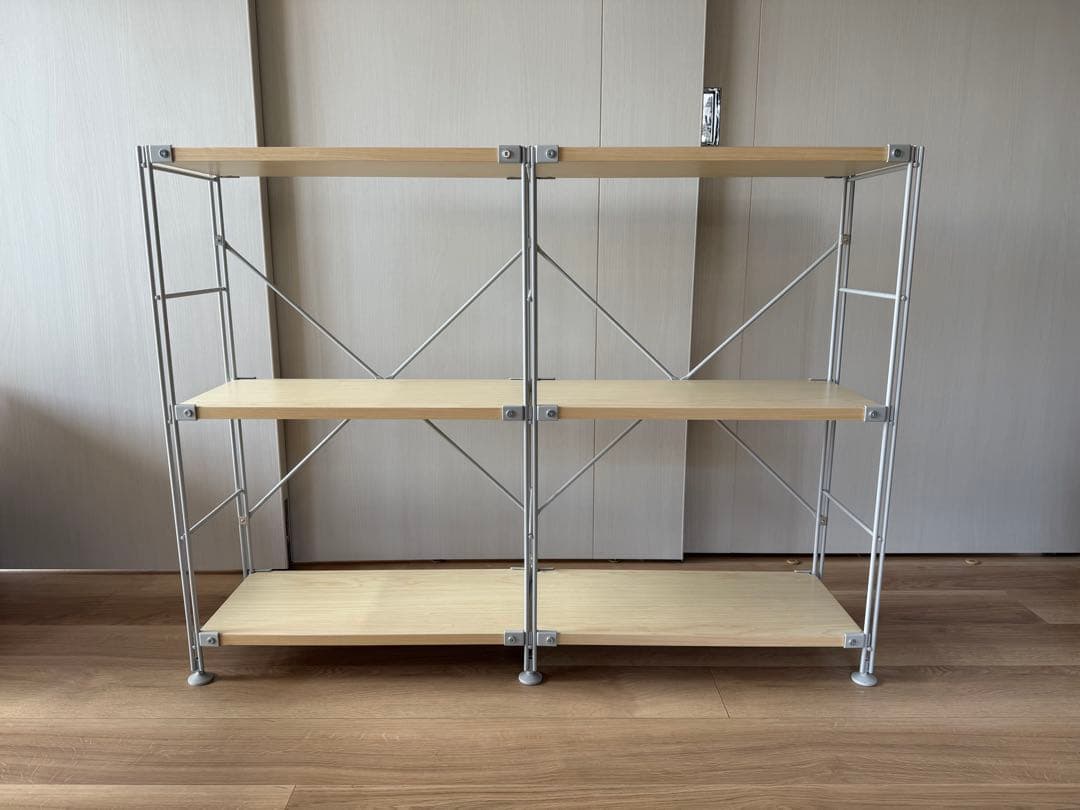 【無印良品】スチールユニットシェルフ＆木製棚セット