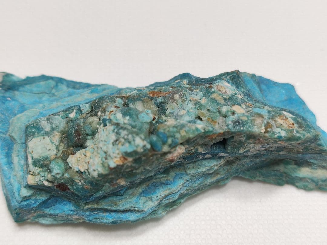 パワーストーン　天然石　ペルー産　ジェムシリカ　ブルーオパール　22g　N756