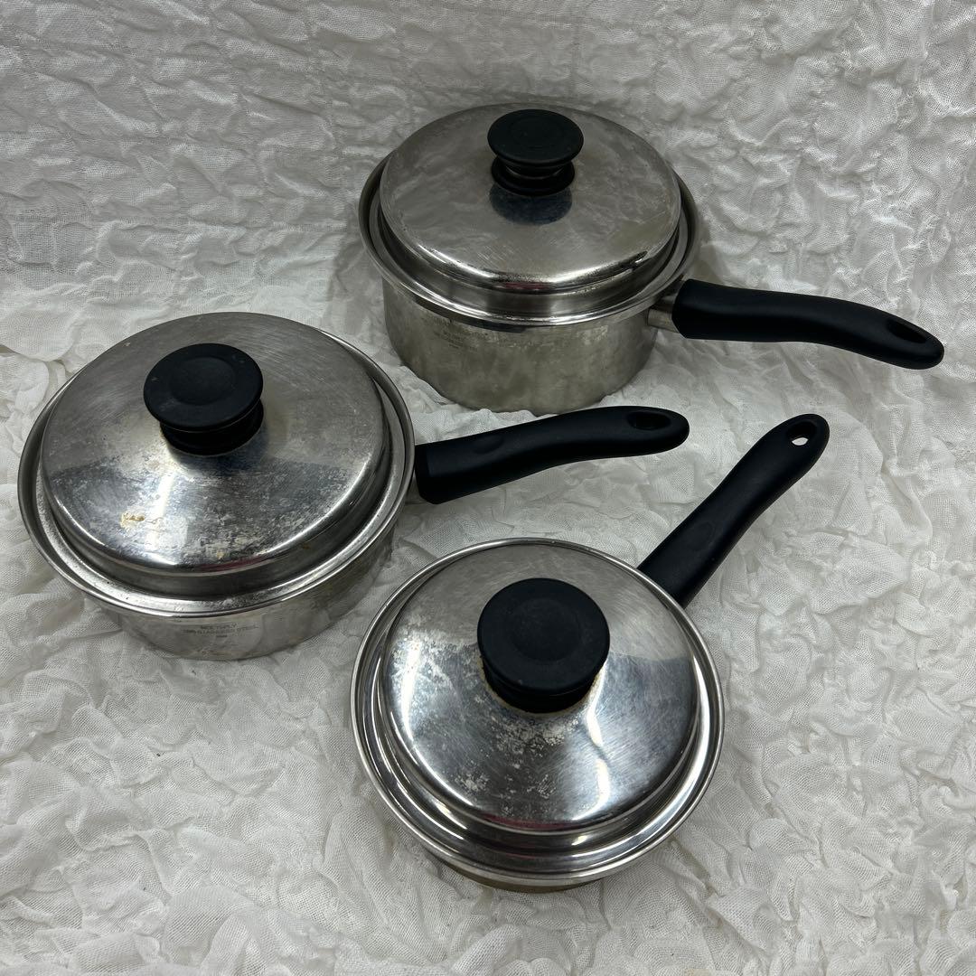 アムウェイ 3点セット　大ソースパン　中ソースパン　小ソースパン