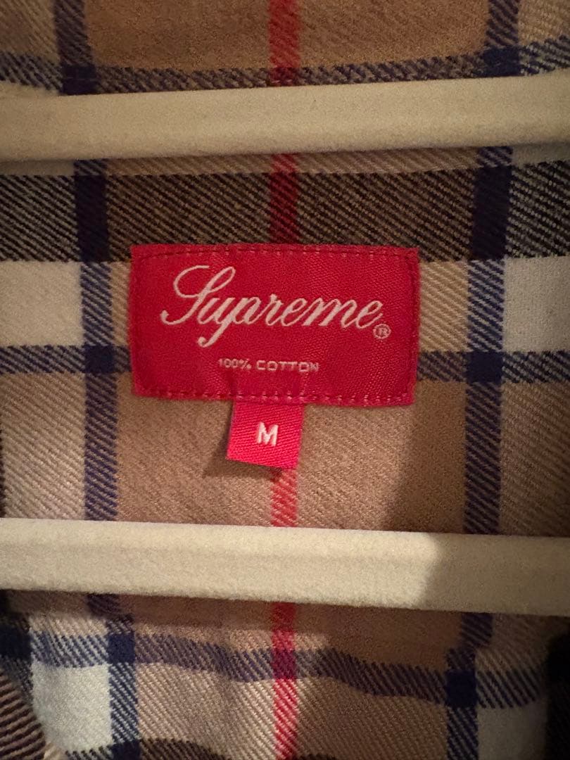 トップス Supreme Tartan Flannel Shirt Burberr M
