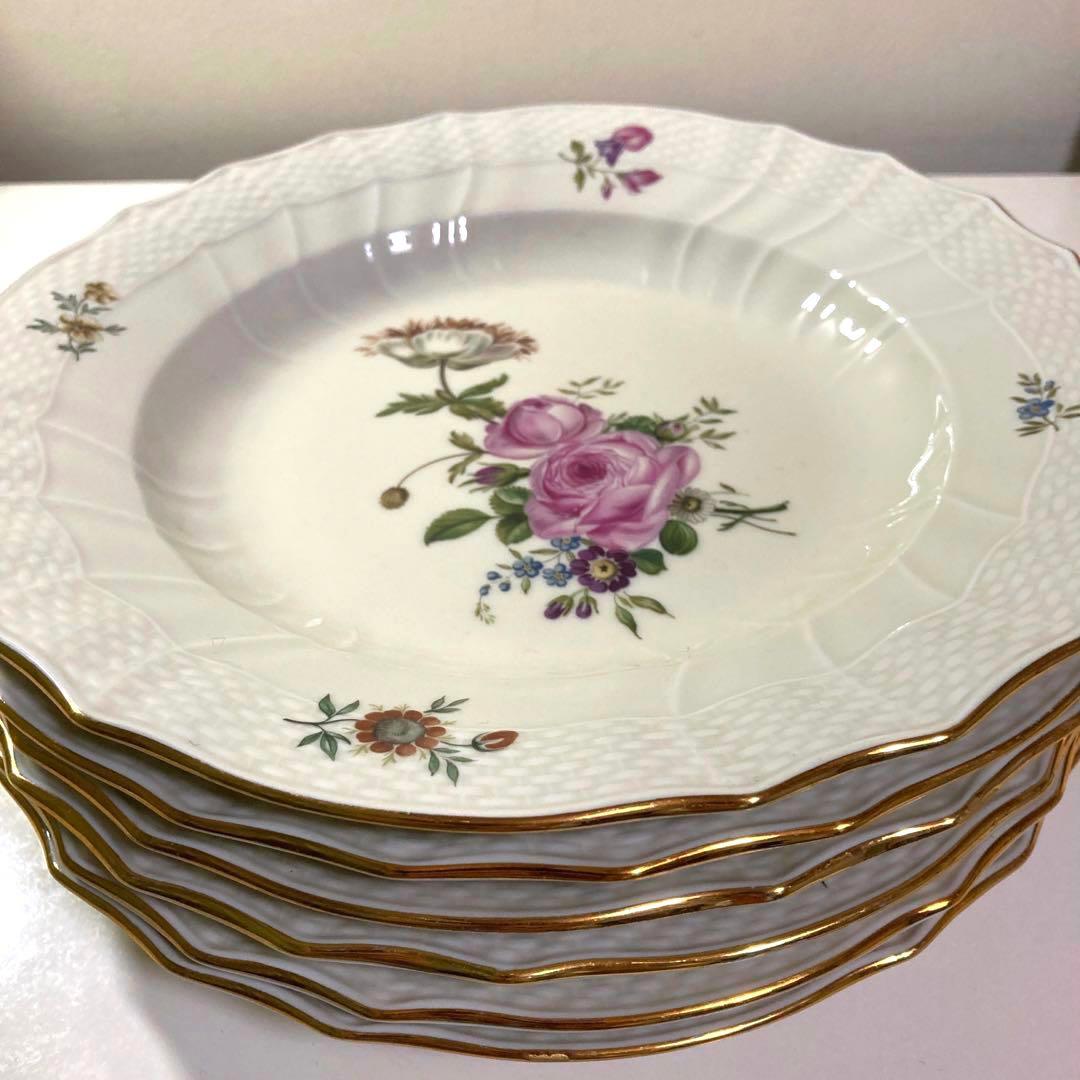 ★6枚セット　ロイヤルコペンハーゲン　ディナープレート　アンティーク