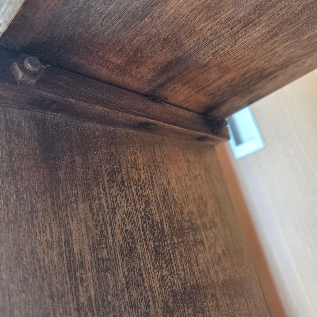 古い本棚 古家具 オープンラック 枯れた棚 収納棚 ディスプレイラック 5段