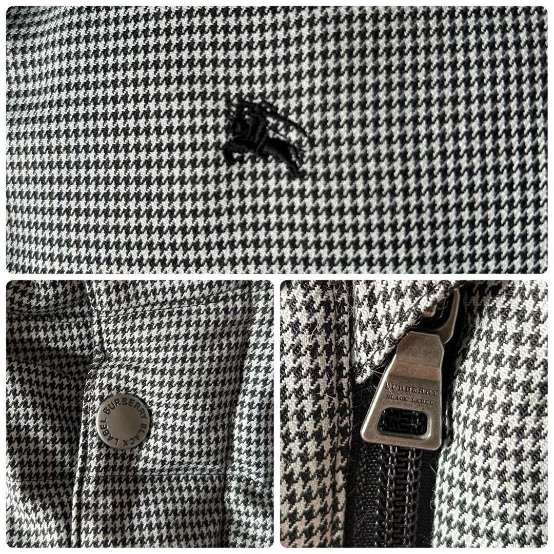 極美品バーバリーブラックレーベル 千鳥 フード ノバ ファー ダウン ベスト