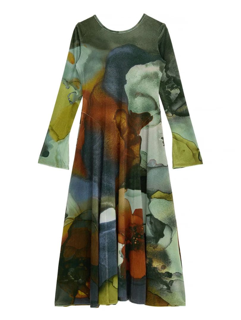 ♡美品♡Ameri VINTAGE ベロアアートワンピース