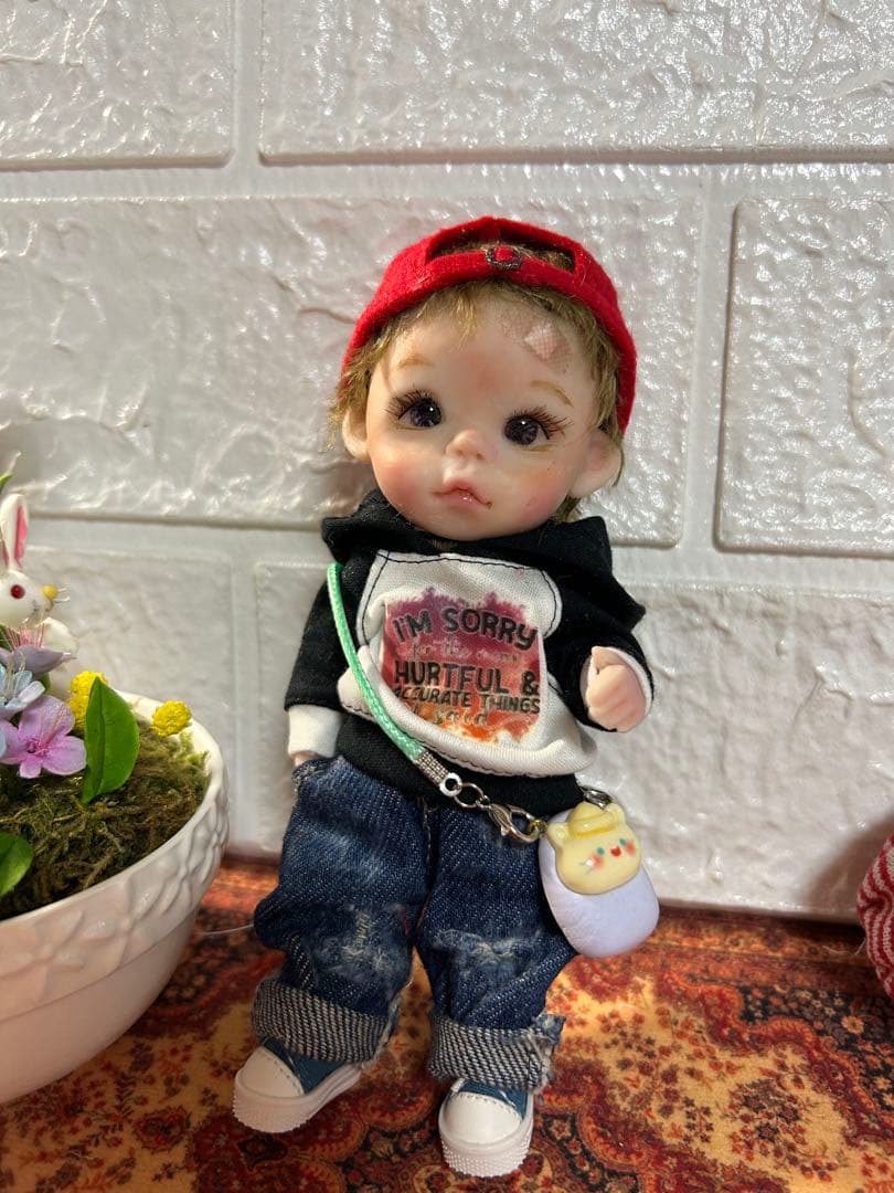 ❤️樹脂粘土ドール男の子　創作人形 オビツ11サイズ　樹脂粘土ベビー