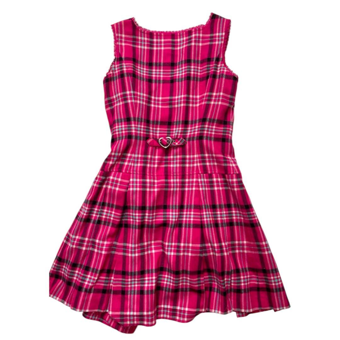 メゾピアノ　チェックワンピース 00s バレエコア 当時物 平成レトロ