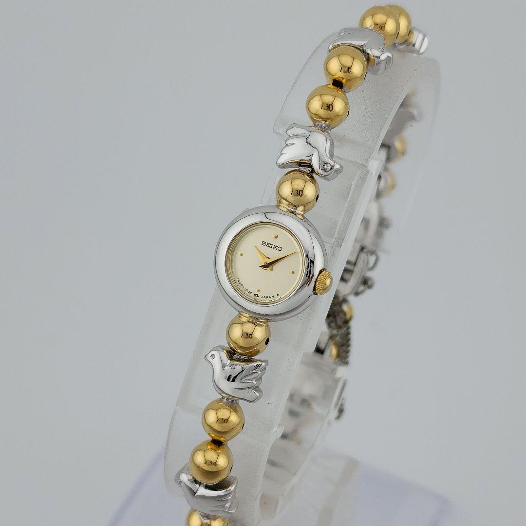 【希少品　新品電池】 SEIKO　レディース腕時計　ゴールド　シルバー