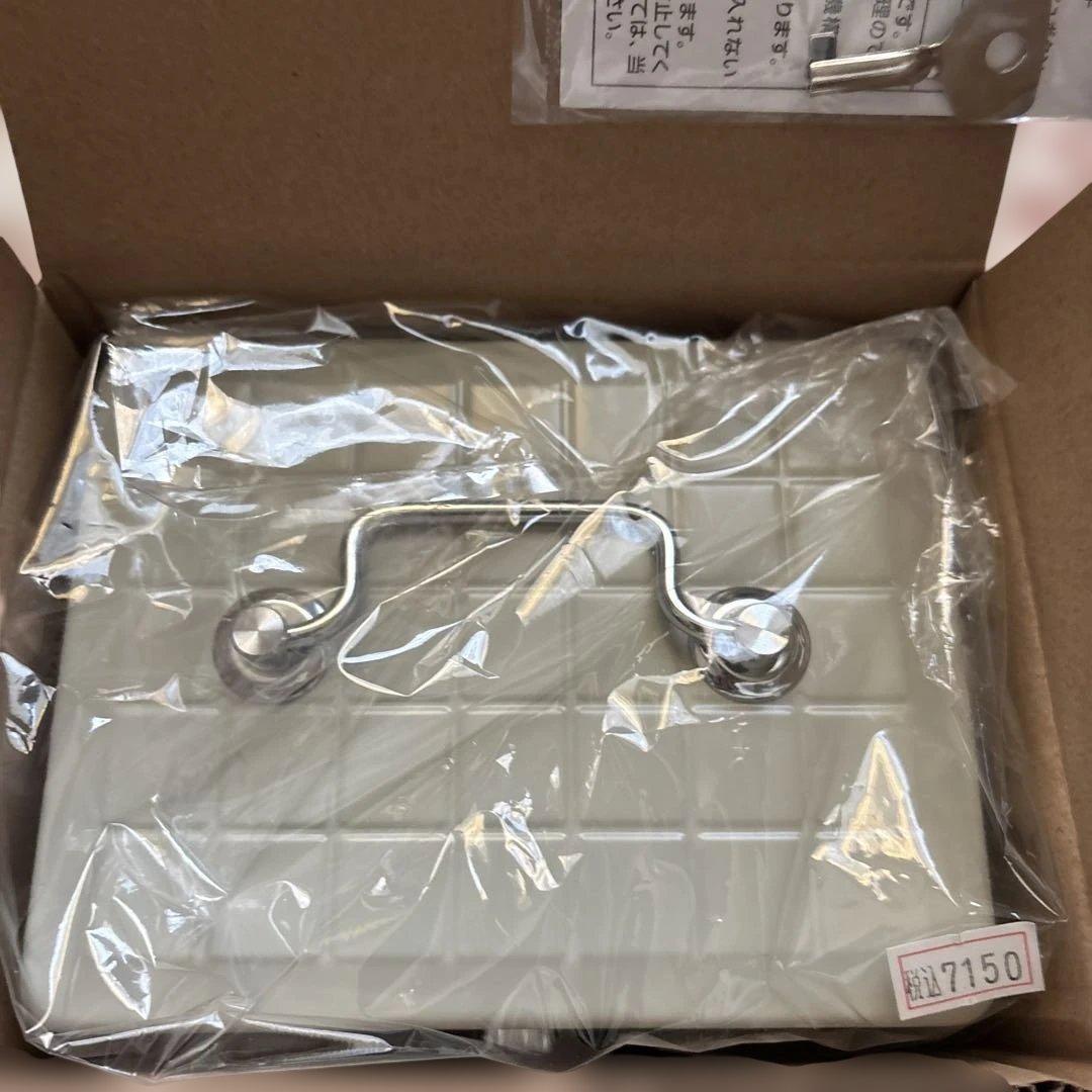 PLUS スチール印箱 小 37-164 エルグレー