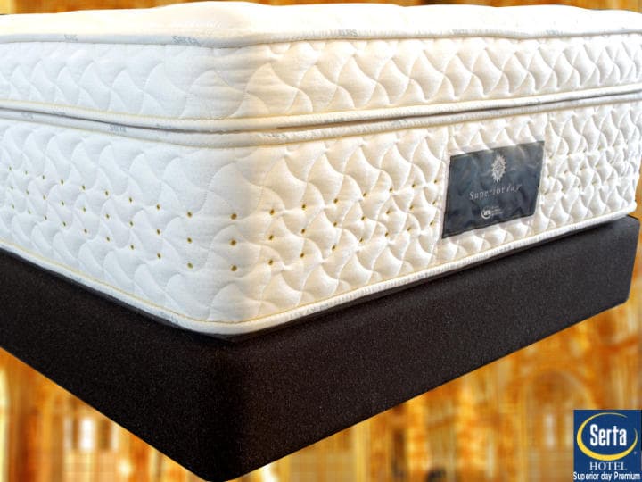 超高級ホテルのベッド(マットレス+ボックススプリングボトム)上下セット(サータ)