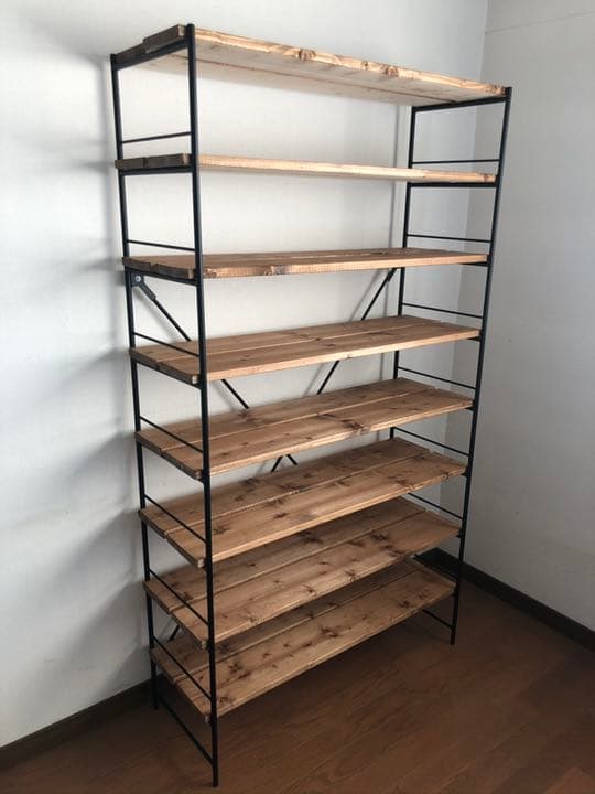 アイアンシューズラック9段ワイド