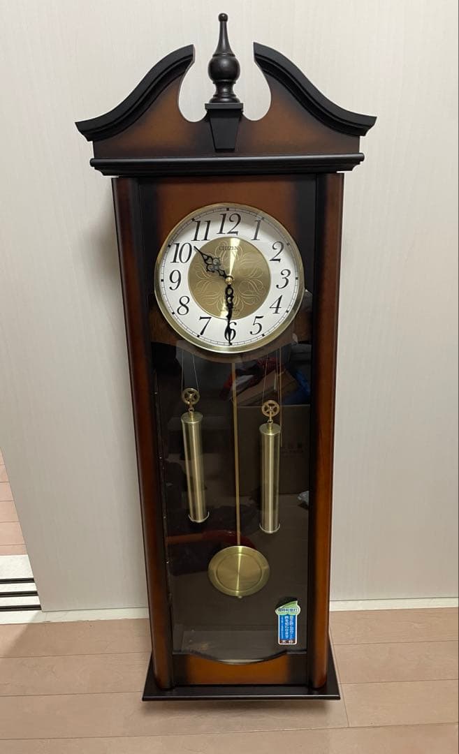 CITIZEN アンティーク 振り子時計 柱時計 ボンボン時計 壁掛け時計
