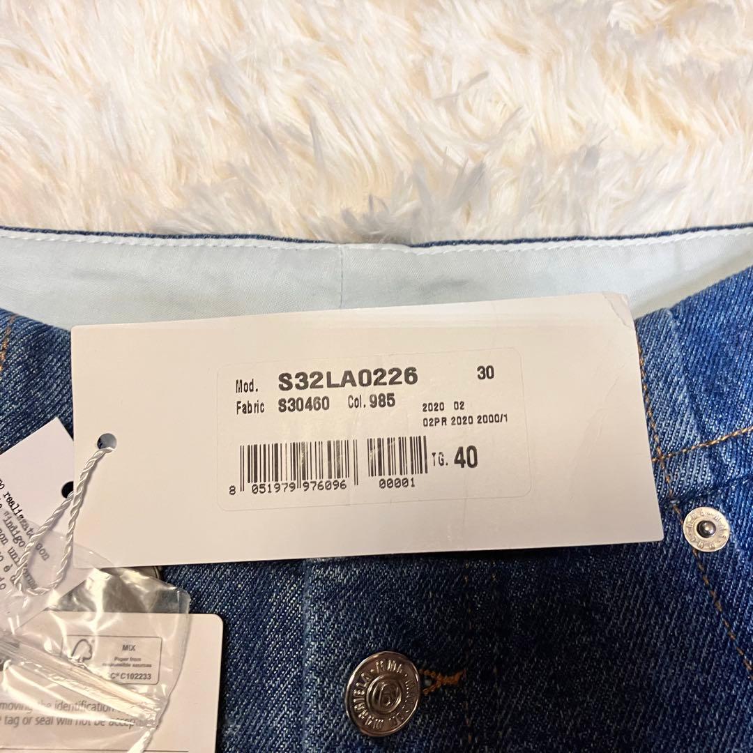 【未使用タグ】最終SALE MM6 メゾンマルジェラ バルーンワイドデニム　40