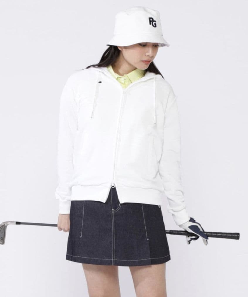 ★美品★PEARLY GATES　ハイスペックコンパクト裏毛フルジップフーディM