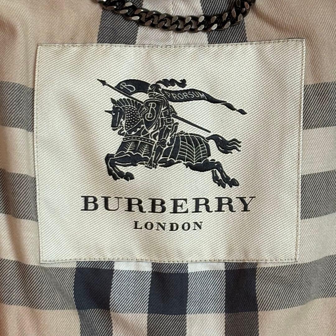 【美品】バーバリーロンドン ステンカラーコート メガ ノバチェック メンズ XL
