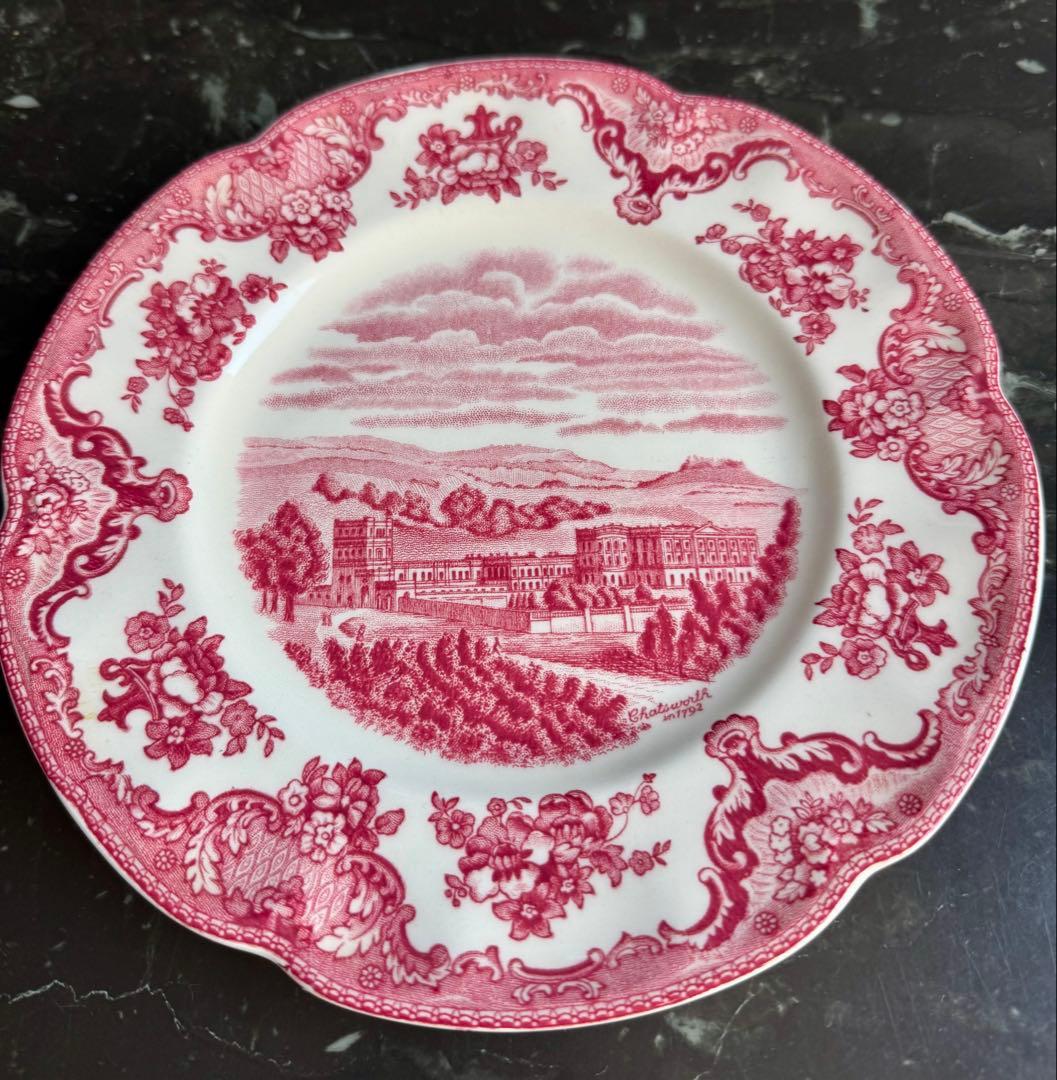 ❤︎ジョンソンブラザーズ　古城シリーズ1792年 5枚皿(+1)20.3cm 赤